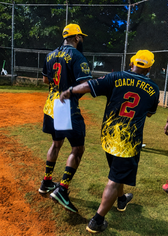 Copper Kilt Cobras players Captain #3 and Coach Fresh #2 in action
